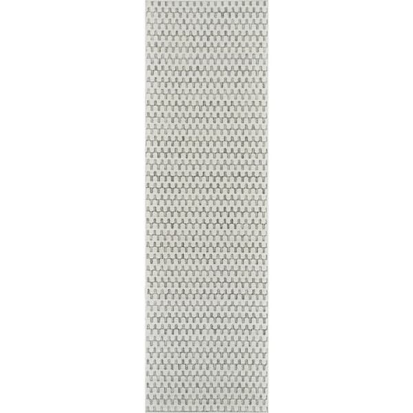 Maise Cream Beige 2 ft. x 8 ft. Modern Abstract Indoor Runner Rug