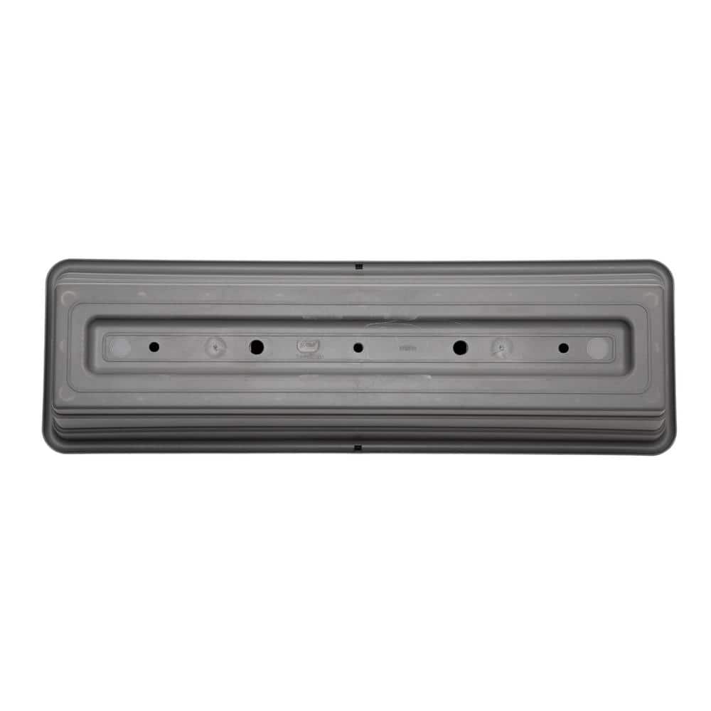 Bloem 24-inch Charcoal Gray Resin Window Box Planter