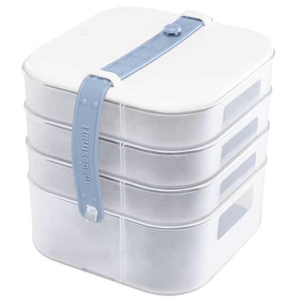 MADESMART Portable Cosmetic Swivel Case 95-77703-06 Frost And Blue