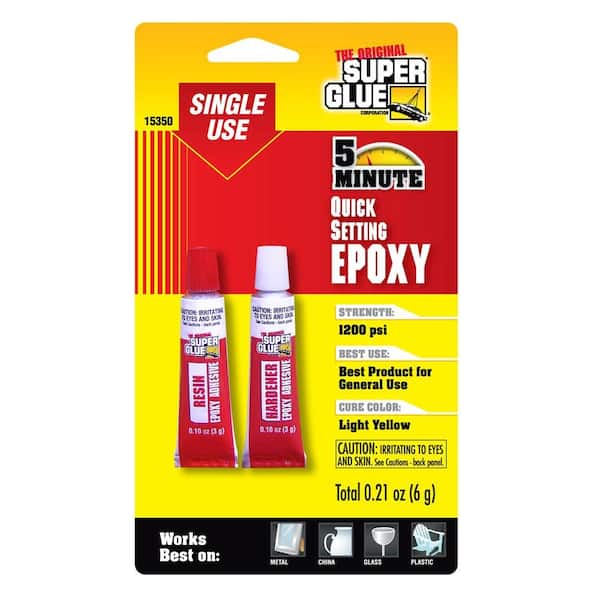 Super Glue 0.21-oz. Quick Setting Single Use Epoxy (12-Pack)