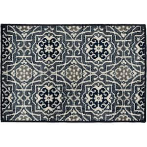 Mohawk Home Sand Dollar Aqua 1 ft. 8 in. x 2 ft. 10 in. Medallion Machine  Washable Area Rug 549121 - The Home Depot