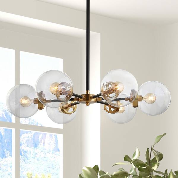 brass cluster pendant light