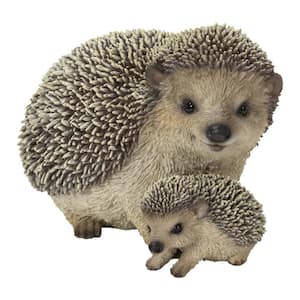 Mother and Baby Hedgehogs Statues
