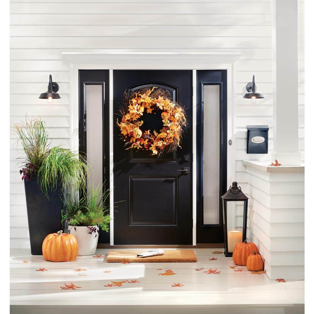 Medium Black Powder Coated Steel Lockable Wall Mount Mailbox