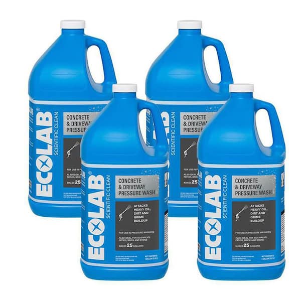 1 Gal. Outdoor Concrete and Driveway Pressure Wash Construction Grade Concentrate Cleaner (4-Pack)