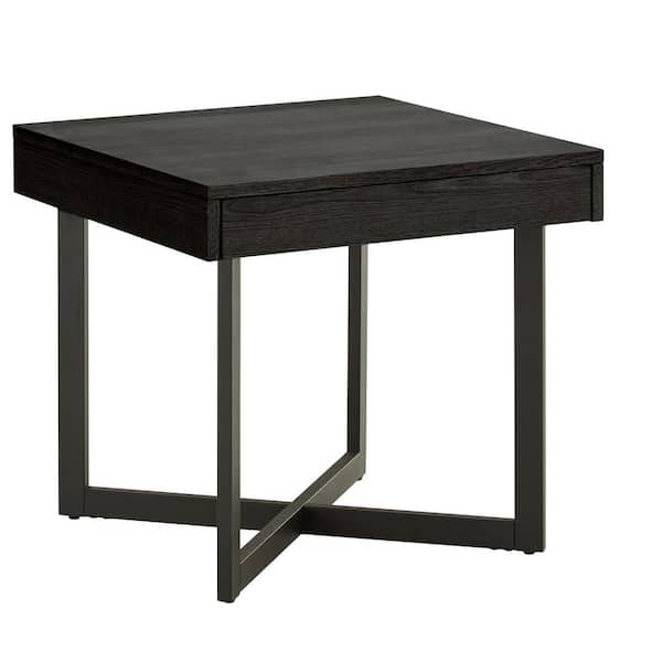 HomeSullivan Black End Table with 1-Drawer