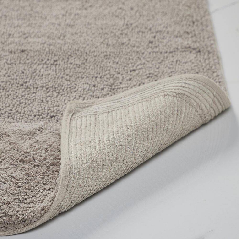 Granada Beige Cotton Tufted Non-Slip Contour Bath Rug