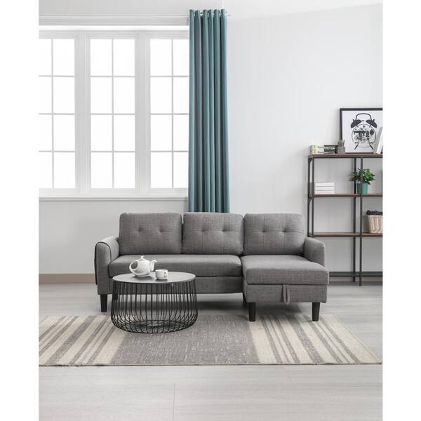 Light grey deals sectional sleeper sofa