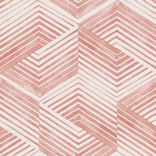 Nicole Miller Geo Movement Clay Peel and Stick Wallpaper