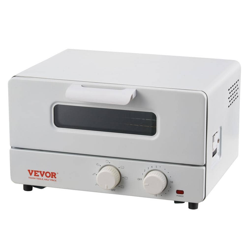 White Compact 12L Steam Convection Toaster Oven