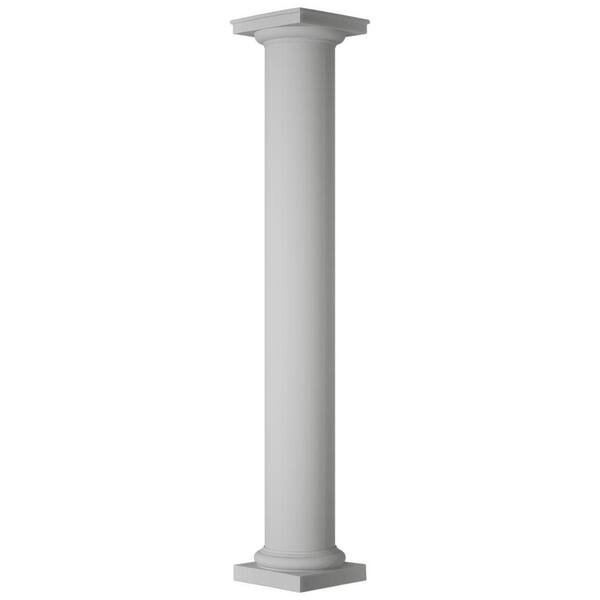 Ekena Millwork 10 in. Dia. x 10 ft. H Endura-Stone Column, Round Non ...