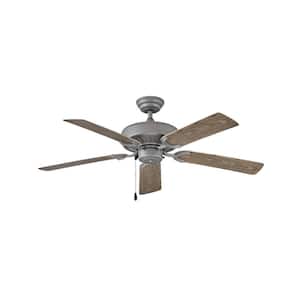 Oasis 52 in. Indoor/Outdoor Graphite Ceiling Fan Pull Chain