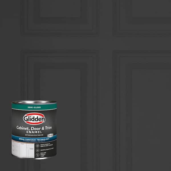 1 qt. PPG0995-7 Starless Sky Semi-Gloss Door, Trim and Cabinet Paint