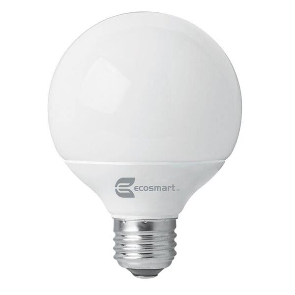 EcoSmart 60W Equivalent Bright White G25 CFL Light Bulb (4-Pack)