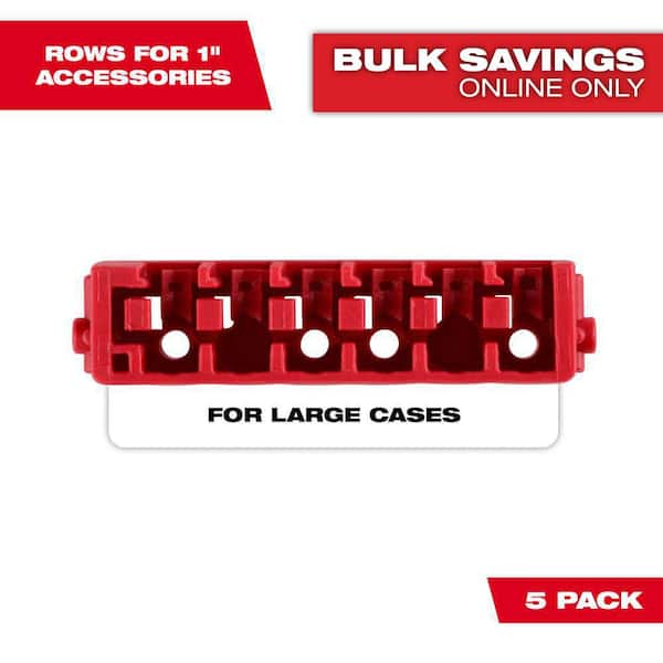 Large Case Rows for Insert Bit Accessories (5-Pack)