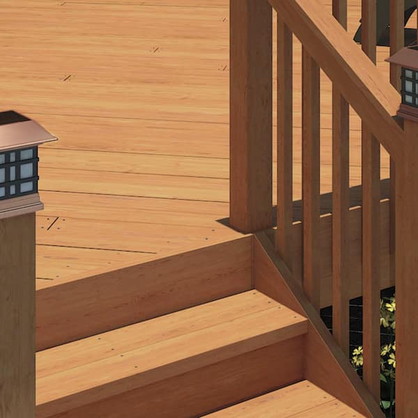 2-Step Pressure-Treated Cedar-Tone Pine Stair Stringer