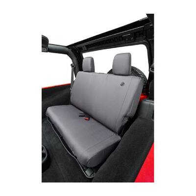 Rear Seat Covers - '07-'18 Wrangler JK 2DR (Charcoal/Gray)