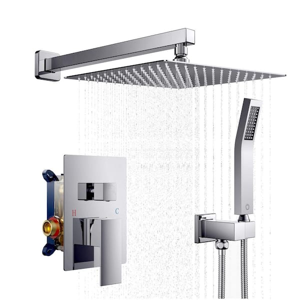 Wall Mounted Shower Faucet Set for Bathroom, High Pressure fashion 10