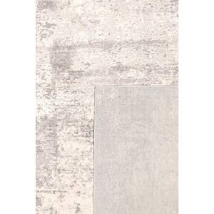 Stella Light Grey 10 ft. x 14 ft. Abstract Area Rug
