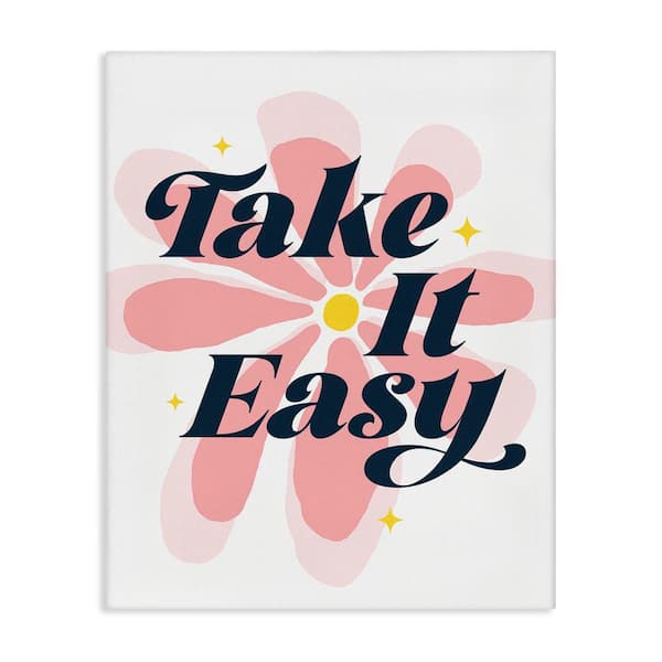 Stupell Industries Groovy Take It Easy by Ahmed Sameh Hussein Unframed Nature Graphic Art Print 20 in. x 16 in.