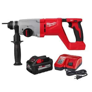 M18 18V Lithium-Ion Brushless Cordless 1 in. SDS-Plus D-Handle Rotary Hammer w/8.0Ah Battery and Charger