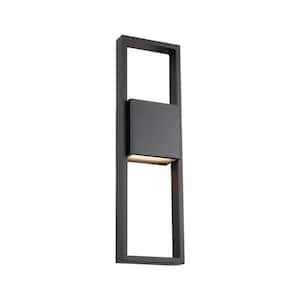 Archetype 24 in. Black Integrated LED Outdoor Wall Sconce, 3000K