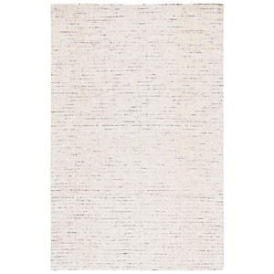 Abstract Ivory/Blue 4 ft. x 6 ft. Speckled Area Rug