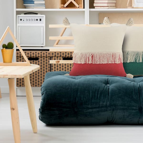 raspberry colored throw pillows