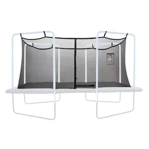 Machrus Trampoline Replacement Safety Net, Fits For 13'x13' Square Frames, Using 4 Arches with Ties On TopNet Only