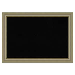 Vegas Silver Wood Framed Black Corkboard 41 in. x 29 in. Bulletine Board Memo Board