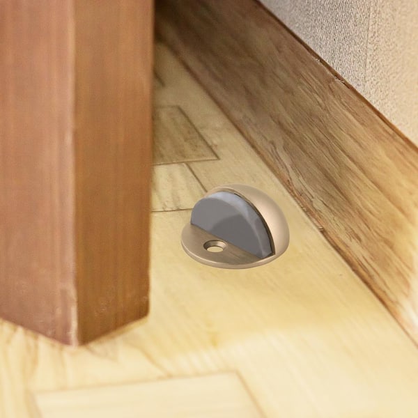 Satin Brass Dome Door Stop (5-Pack)