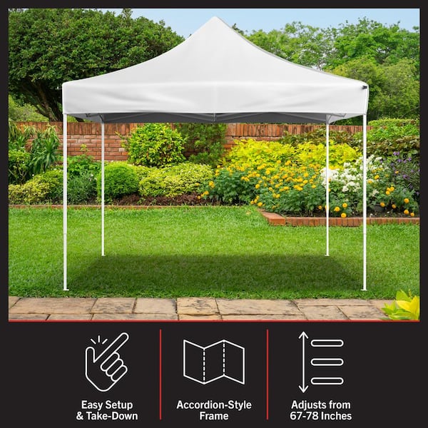 E-Z Up Spectator Instant Shelter Outdoor Canopy, 13 ft x 13