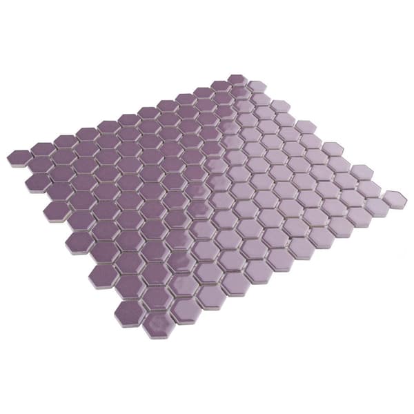 PandaHall Elite Purple Square Mosaic Tiles, 230pcs Bulk Mosaic