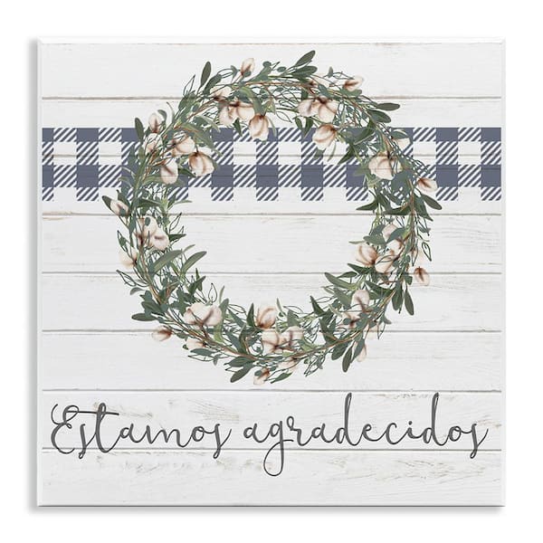 Stupell Industries Farmhouse Be Grateful by Kim Allen Unframed Wall Plaque Typography Graphic Art Print 12 in. x 12 in.