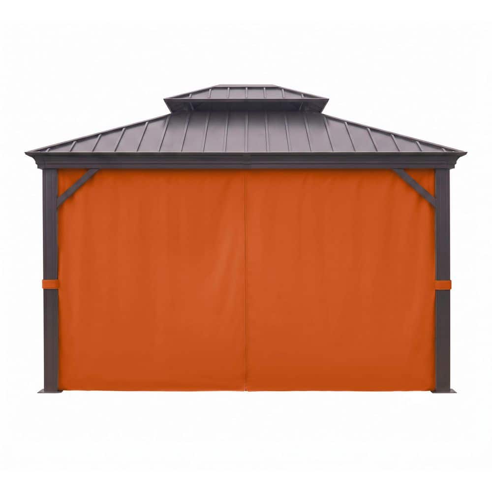 Kimunuk 10 ft. x 12 ft. Universal Outdoor Privacy Curtains, Gazebo