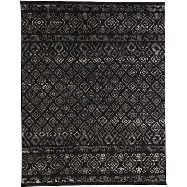 Home Decorators Collection Tribal Essence Black 5 ft. x 7 ft. Area Rug