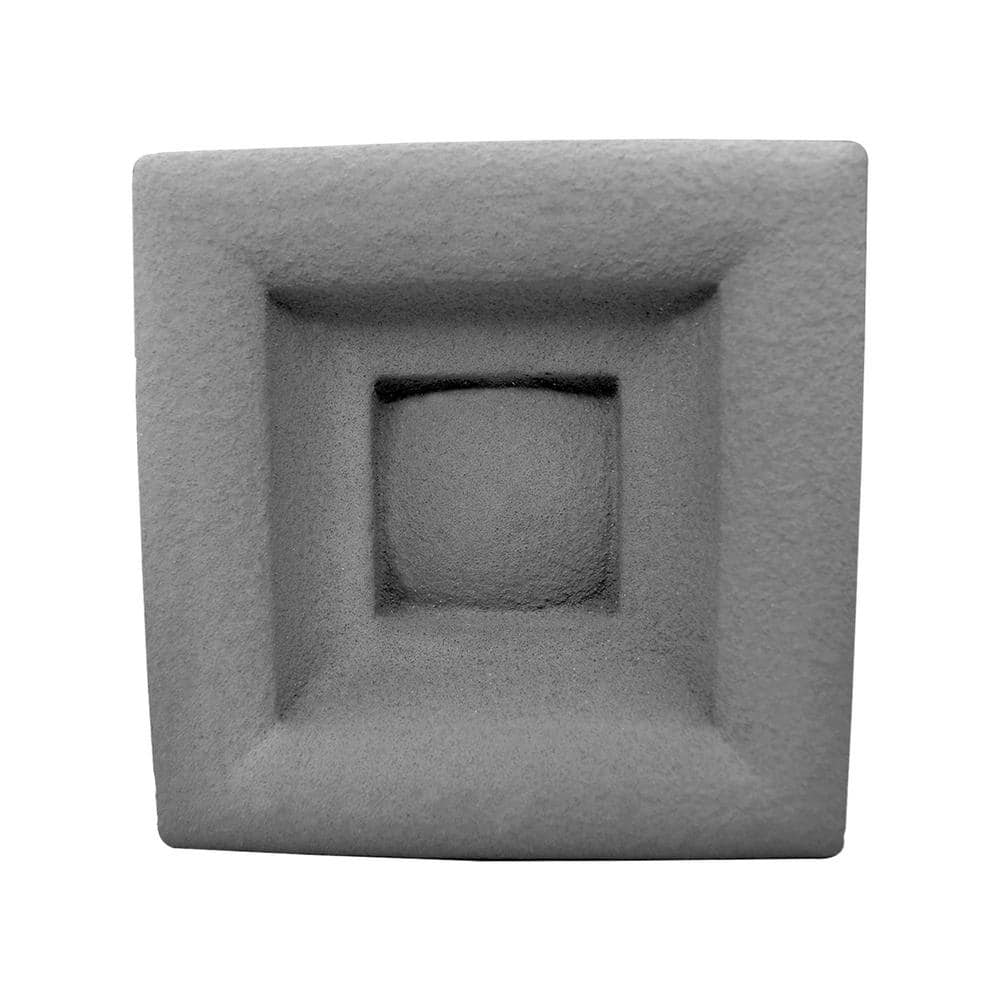 Coraform Trim Corner 63/8 in. x 63/8 in. x 21/2 in. Gray composite Moulding TC02 The Home