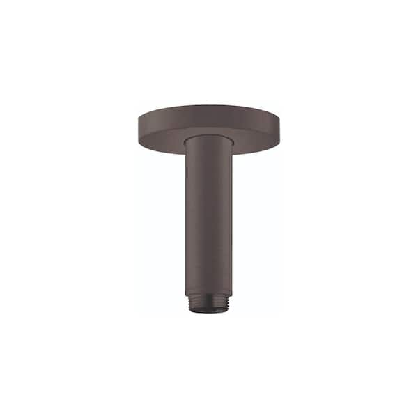 Hansgrohe 1/2 in. x 4 in. Brass Extension Pipe in Brushed Black Chrome