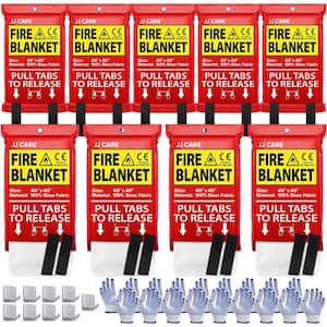 Etokfoks Emergency Fire Blankets for Home and Kitchen (1-Packs) 47 in. x 47 in. Retardant Fabric