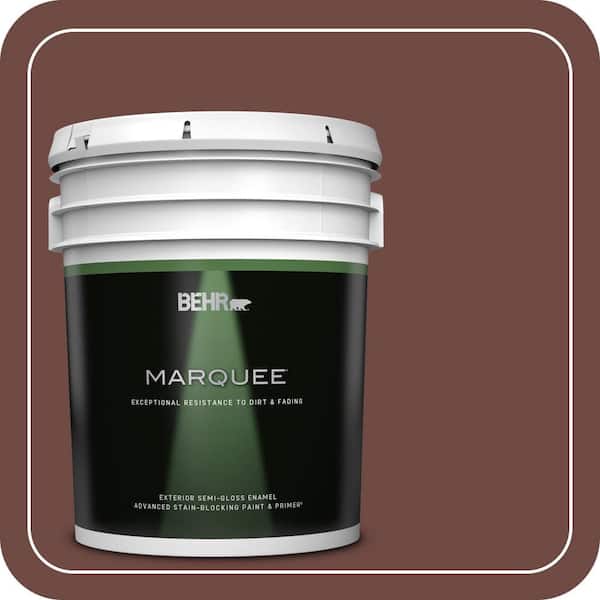 BEHR MARQUEE 5 gal. #S-G-720 Fireside Semi-Gloss Enamel Exterior Paint & Primer