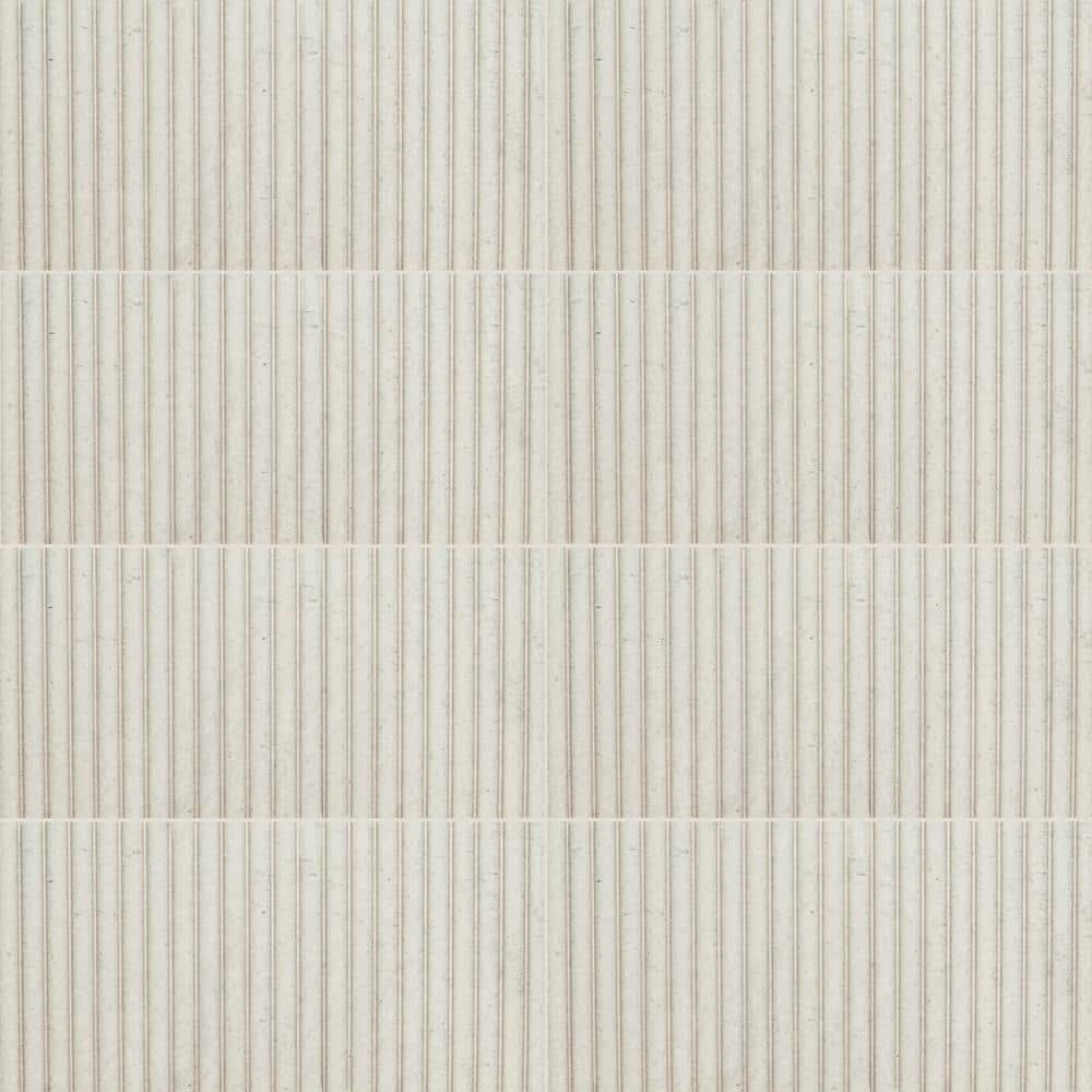 MSI Take Home Tile Sample-Pearl Stax White 4 in. x 4 in