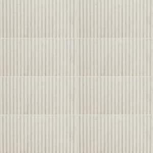 Pearl Stax White 6 in. x 12 in. Glossy Porcelain Wall Tile (0.5 sq. ft./Each)