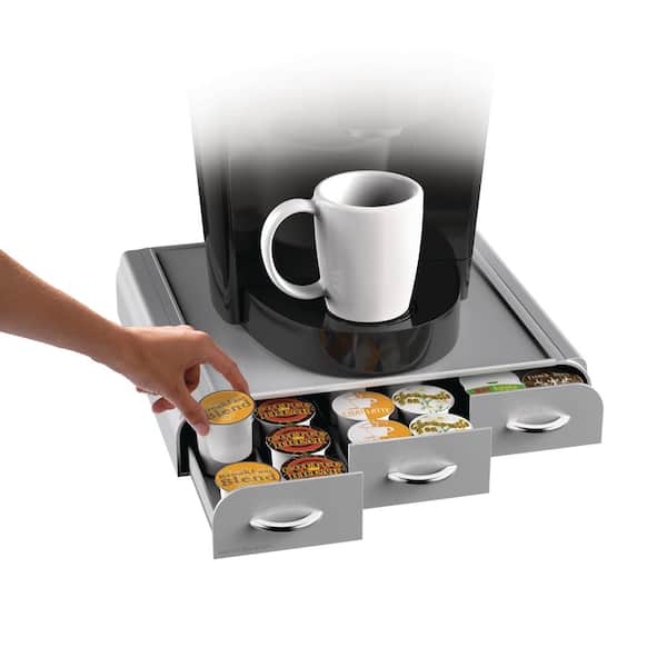 Mind Reader 36 Capacity K-Cup, Dolce Gusto, CBTL, Verismo, Serve Pod Drawer, Silver TRAY6-SIL - The Home Depot