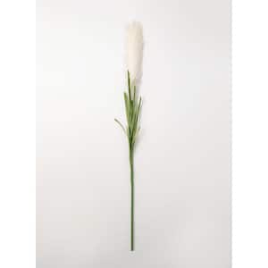 Artificial 53.5 in. White Pampas Grass Stem