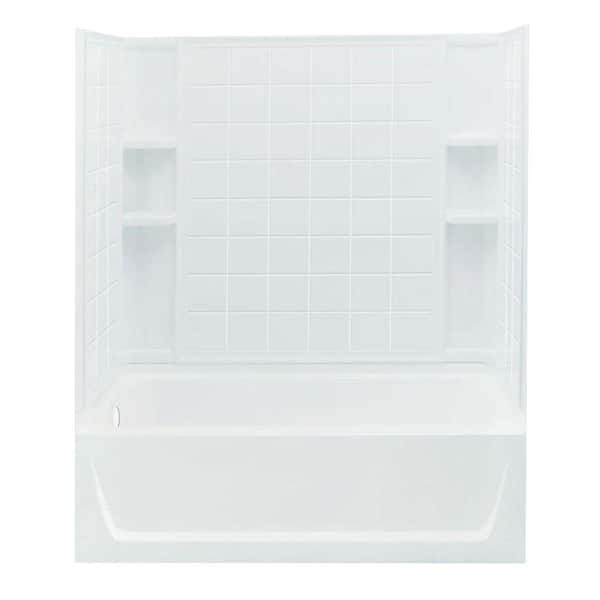 STERLING Ensemble 32 in. x 60 in. x 74 in. Standard Fit Bath and Shower Kit in White