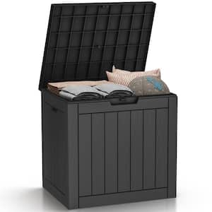 31 Gal. Black Resin Outdoor Storage Deck Box