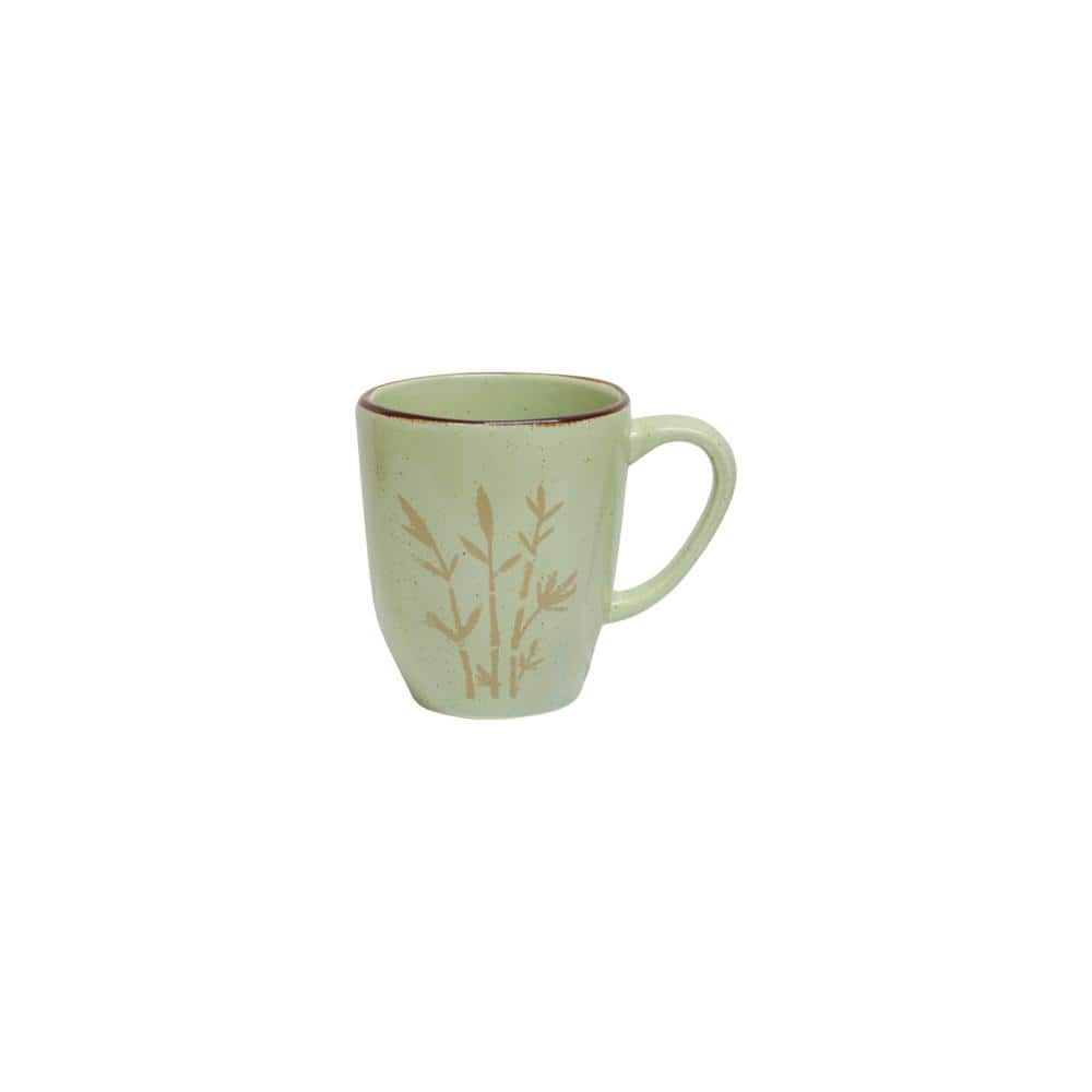Comfort and Joy 14oz. Green Stoneware Coffee Mug