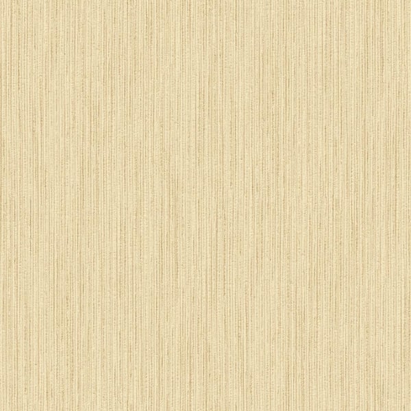 Unbranded Special FX Metallic Vertical Textile Textured Wallpaper in Yellow