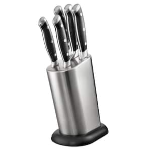 ARTISAN 6-Piece Stainless Steel Knife Set with Stahl Knife Block