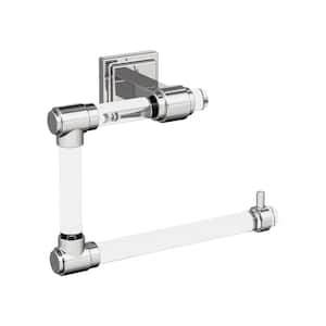 Glacio 5-7/16 in. (138 mm) L Towel Ring in Clear/Chrome